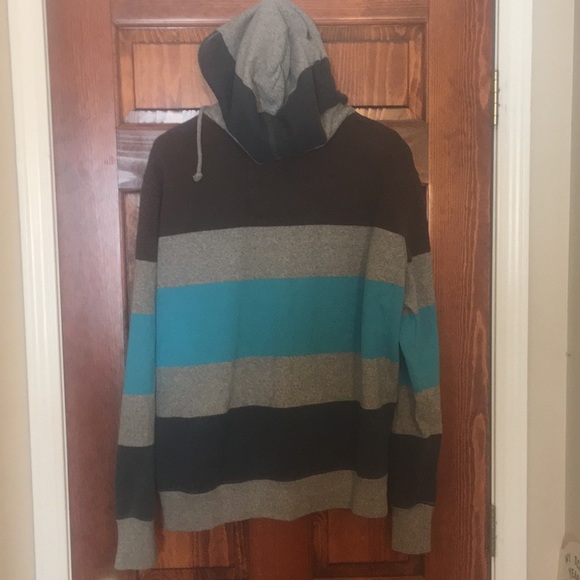 American Eagle Striped Full Zip Hoodie - Picture 2 of 3